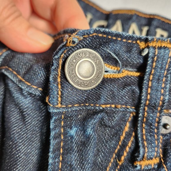 American Eagle Original Straight Leg Dark Indigo Jean Women (26/28) - Picture 6 of 16